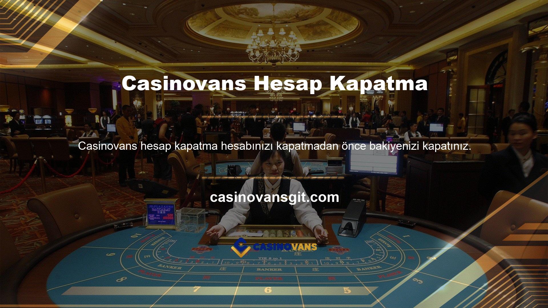 Türkçe bir site kullandığınız ve Türkiye'den Casinovans giriş işlemini tamamladığınız için yeni açtığınız sayfa Türkçeye çevrilecektir